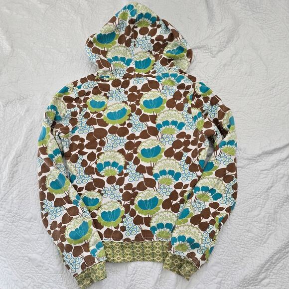 Vintage Y2K Billabong Women's Reversible Hoodie Sweatshirt Retro Floral Size-M/L - Picture 3 of 10